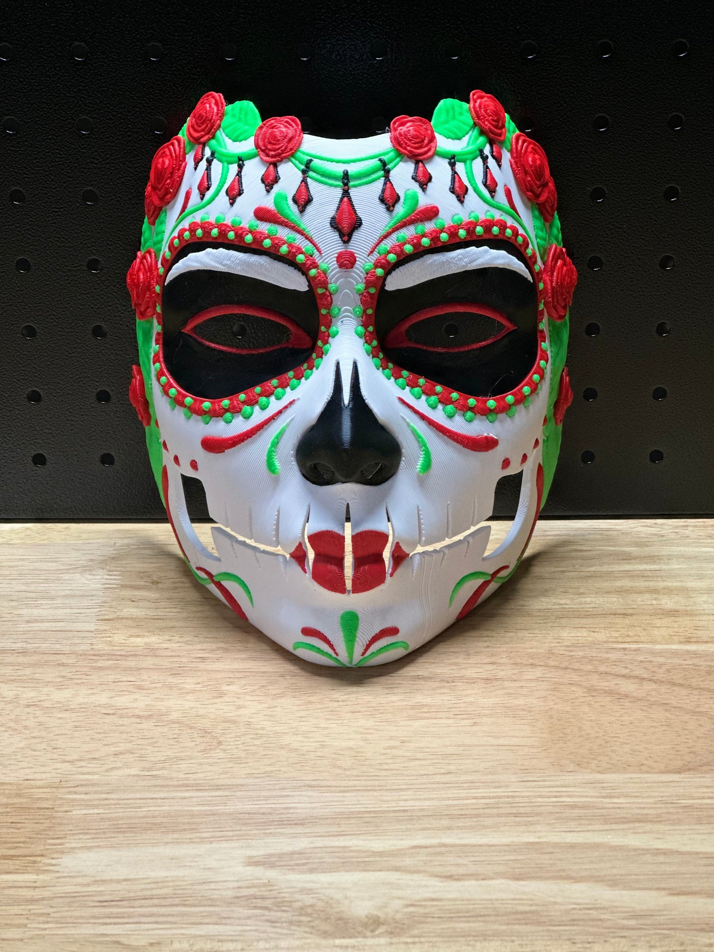 3D-Printed Calavera Mask – Día de los Muertos Edition