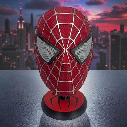 Tobey Maguire Spider-Man Helmet (2002 Raimi Trilogy) – 3D Printed Cosplay Mask Replica with Magnetic Assembly, Custom Sizes