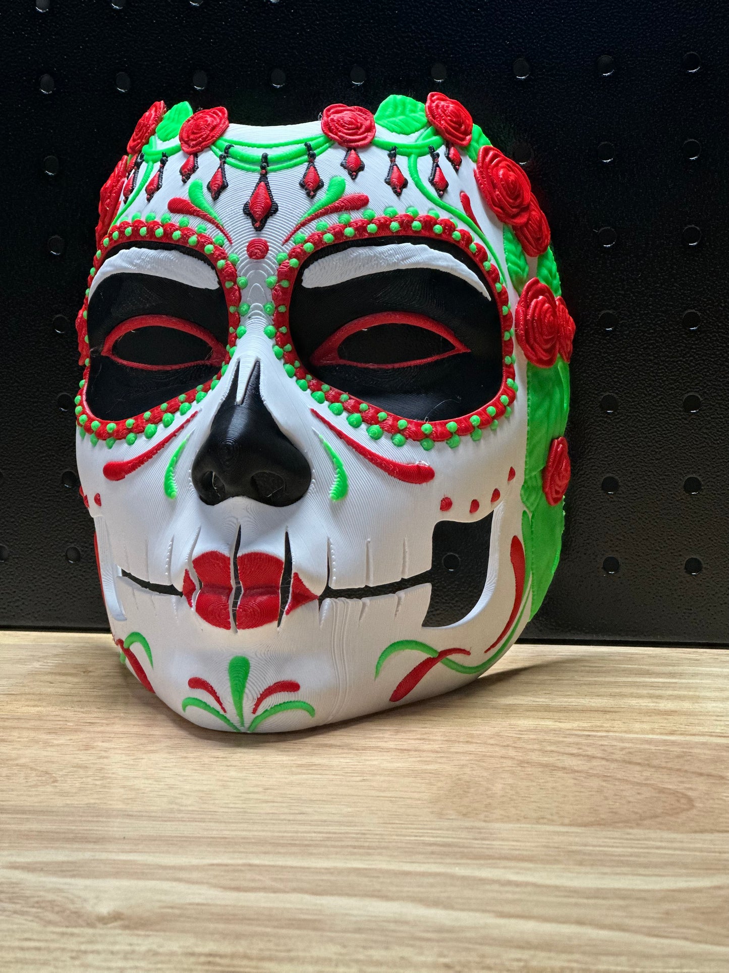 3D-Printed Calavera Mask – Día de los Muertos Edition