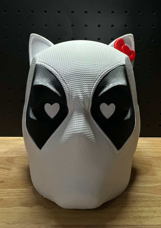 Kittypool Deadpool & Hello Kitty Cosplay Helmet
