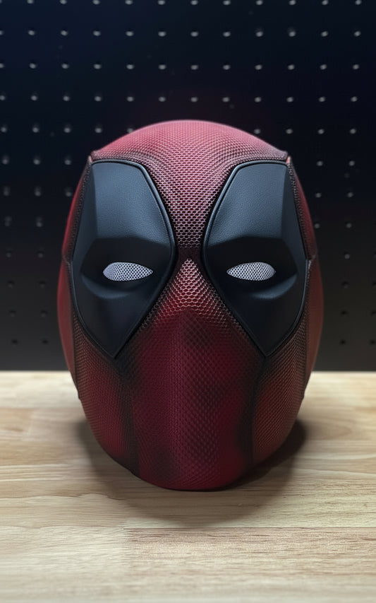 Deadpool Weathered 3D Printed Cosplay Helmet