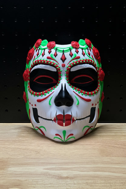 3D-Printed Calavera Mask – Día de los Muertos Edition
