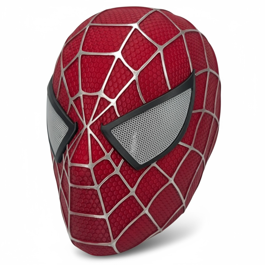 Tobey Maguire Spider-Man Helmet (2002 Raimi Trilogy) – 3D Printed Cosplay Mask Replica with Magnetic Assembly, Custom Sizes