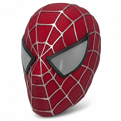 Tobey Maguire Spider-Man Helmet (2002 Raimi Trilogy) – 3D Printed Cosplay Mask Replica with Magnetic Assembly, Custom Sizes